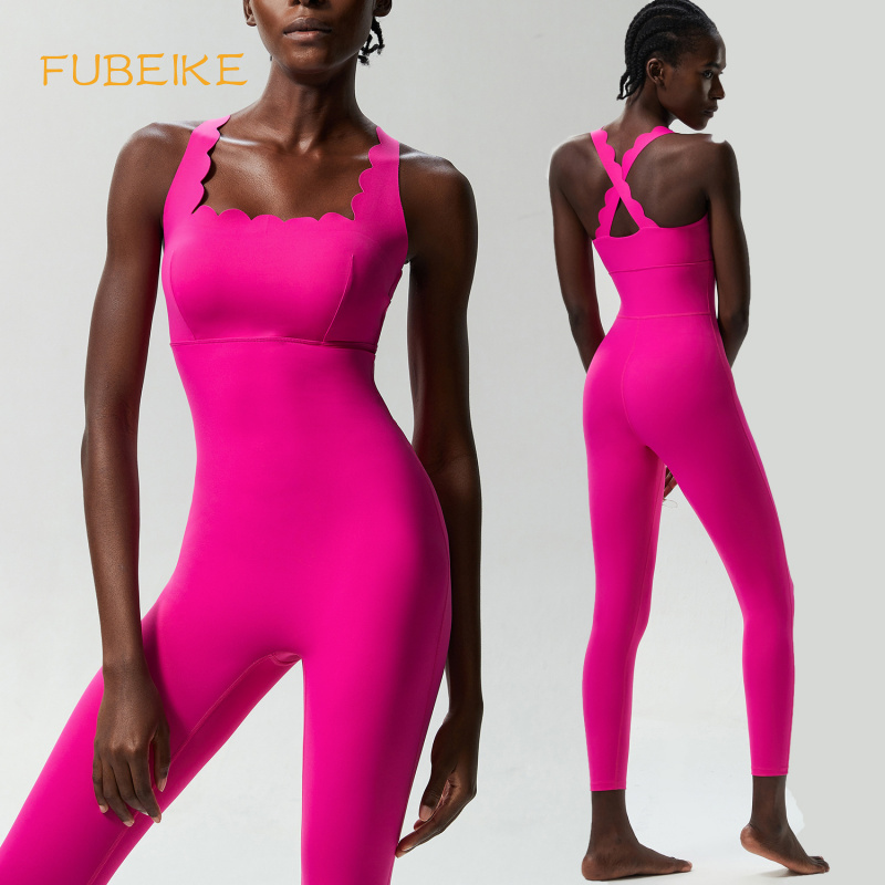 Pilates Yoga Jacket - Fubeike pequena onda beleza volta yoga