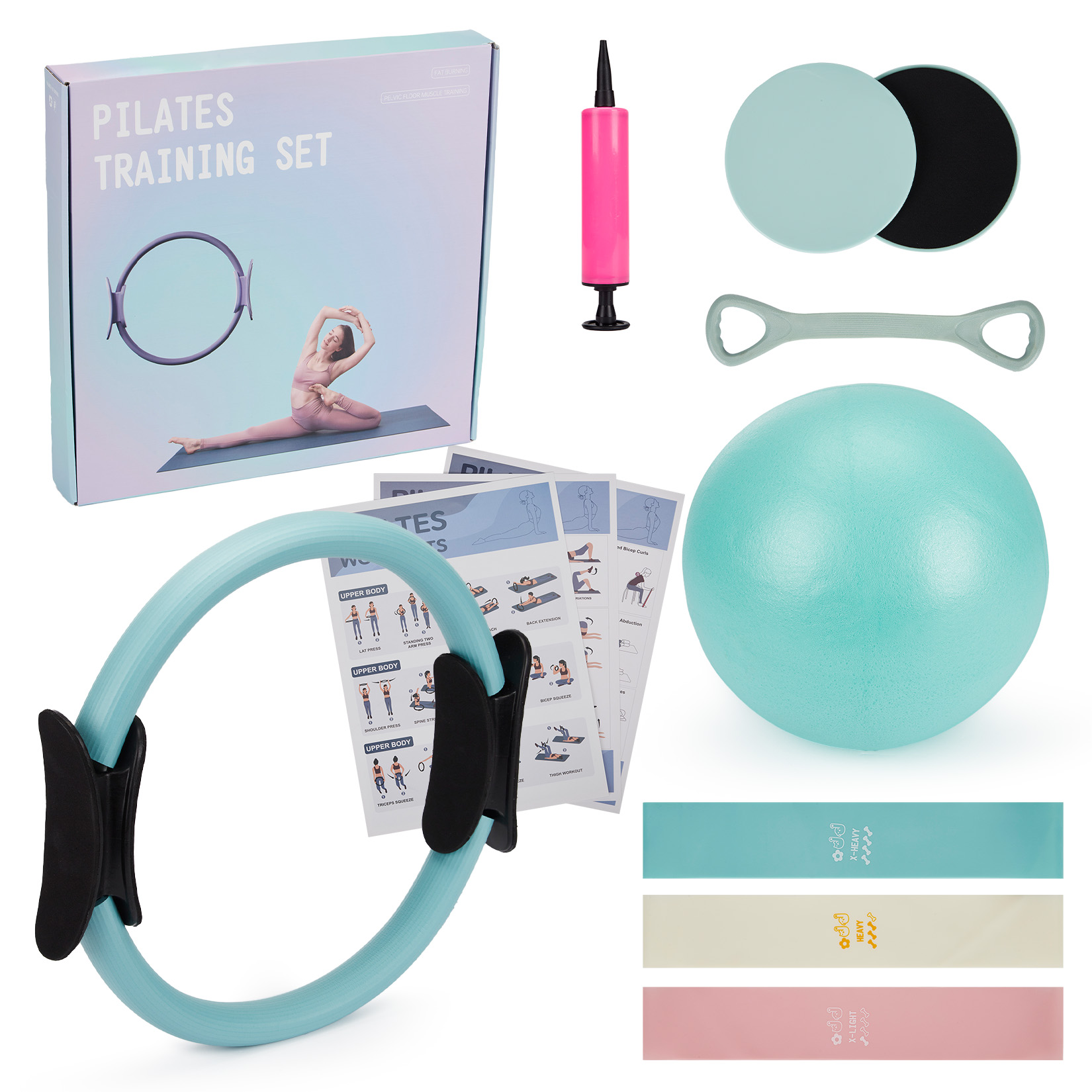 Pilates Yoga Shoes - Conjunto de Treinamento de Pilates, Anel