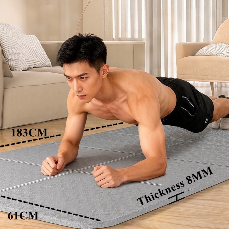 Tapete dobrável 183x61x0.8cm t - Pilates Yoga For Beginners avaliação e preço
