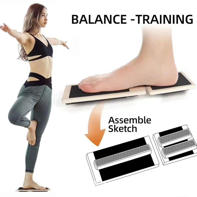 Placa de equilíbrio de madeira - Pilates Yoga Shoes avaliação e preço