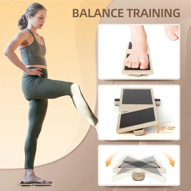 Placa de equilíbrio de madeira - Pilates Yoga Shoes avaliação e preço