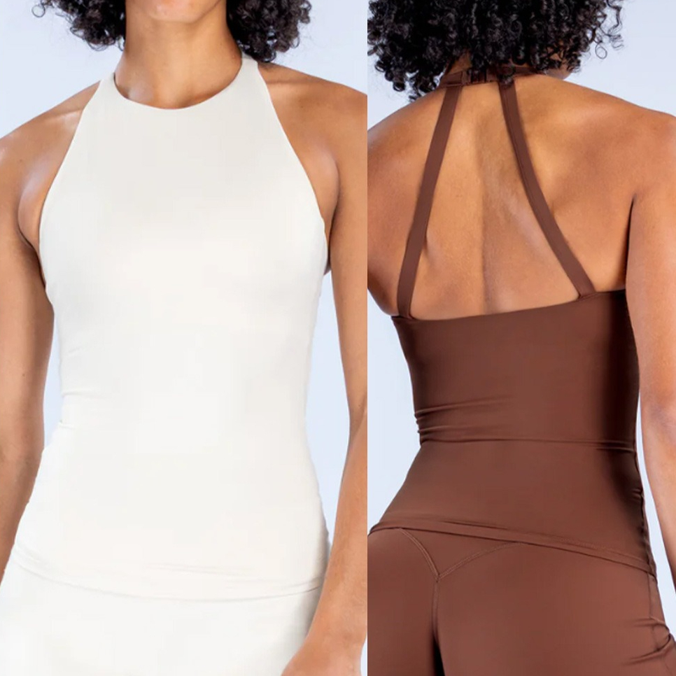 Top Halter Feminino com Sutiã  - Pilates Yoga Jacket avaliação e preço